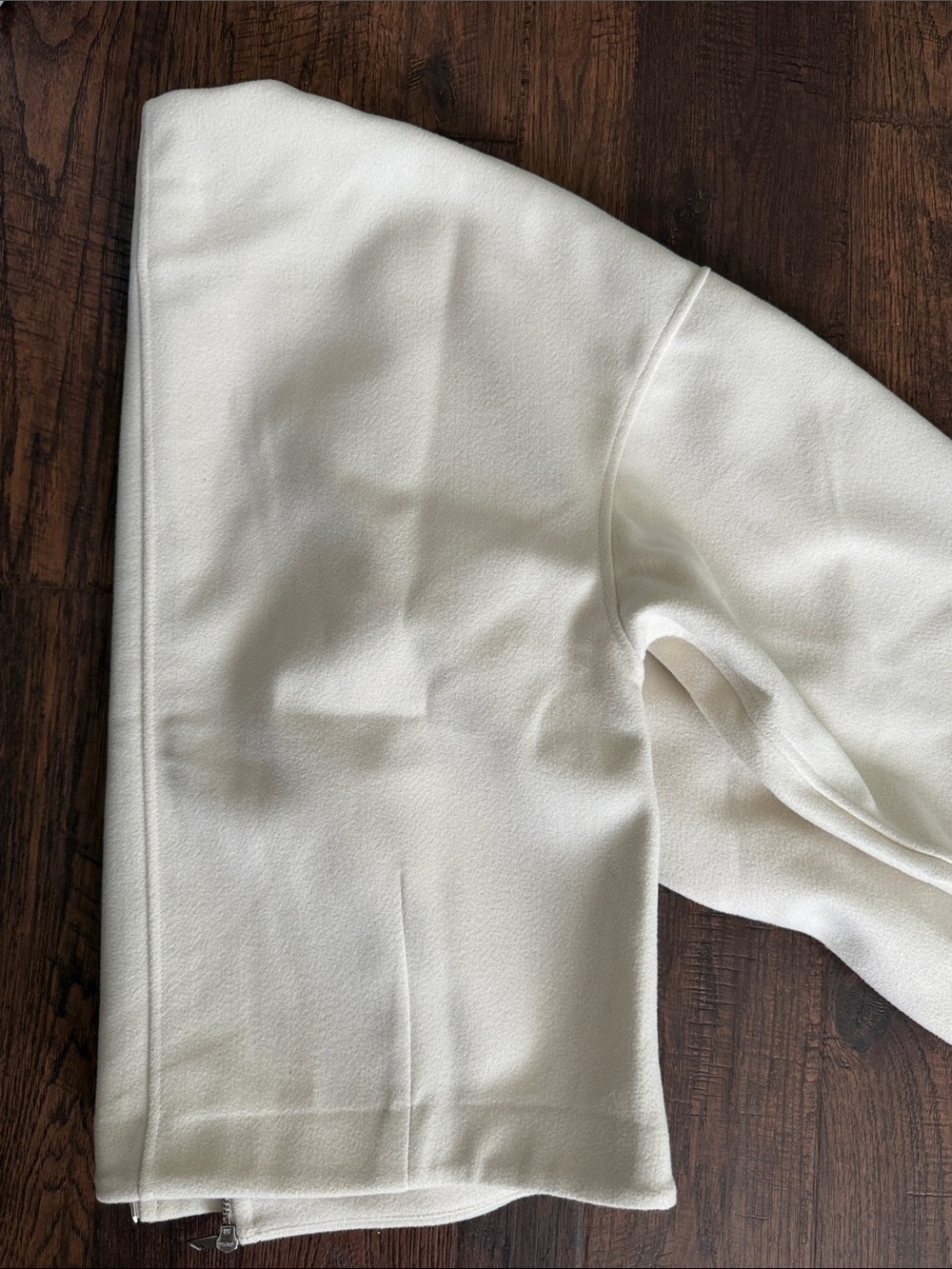 Abercrombie & Fitch Off-White Zip-Front Bomber Jacket - Picture 7 of 7